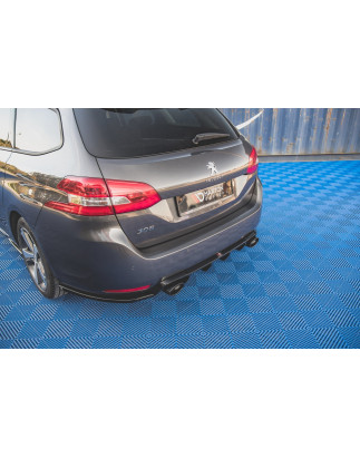 Splitters posteriori laterali V.2 Peugeot 308 SW Mk2  (Cod. M-PE-308-2F-SW-RSD2G)