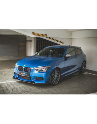 SPLITTER ANTERIORE street pro + Flaps BMW M135i F20 (Cod. M-BM1F20MCNC-FD1B+FSF1G)