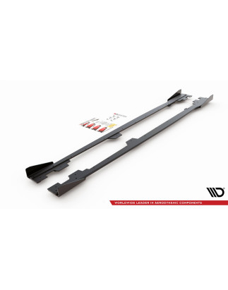 Diffusori minigonne street pro + Flaps BMW 1 F21 M135i / M140i / M-Pack (Cod. M-BM1F20MCNC-SD1B+SRF1