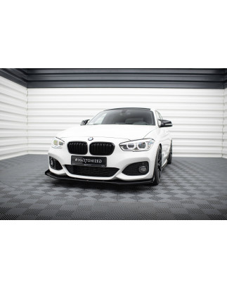 SPLITTER ANTERIORE street pro V.3 + Flaps for BMW 1 F20 M-Pack Facelift / M140i  (Cod. M-BM1F20FMCNC