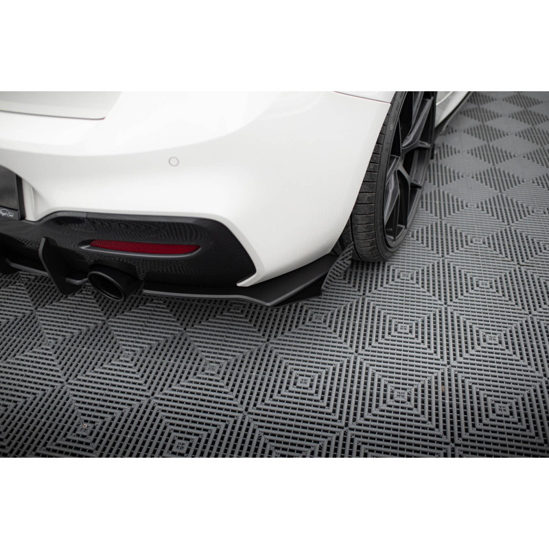 Splitters posteriori laterali Street Pro V.2 + Flaps for BMW 1 F20 M140i  (Cod. M-BM1F20FMCNC-RSD2B+