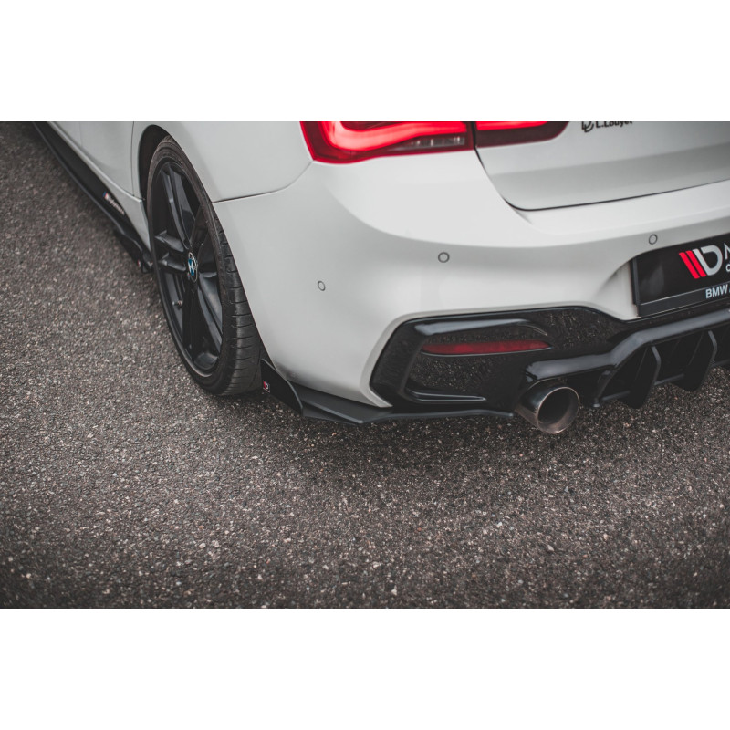 Splitters posteriori laterali Street Pro V.3 + Flaps for BMW 1 F20 M140i  (Cod. M-BM1F20FMCNC-RSD3B+