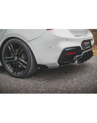 Splitters posteriori laterali Street Pro V.3 + Flaps for BMW 1 F20 M140i  (Cod. M-BM1F20FMCNC-RSD3B+