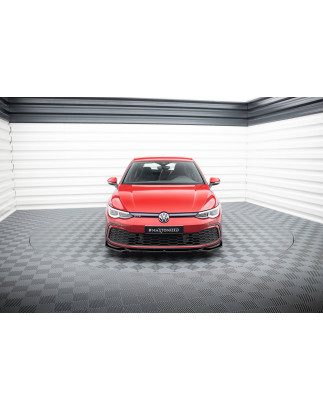 SPLITTER ANTERIORE V.2 + Flaps Volkswagen Golf GTI / GTE / GTD / R-Line Mk8 (Cod. M-VW-GO-8-GTI-FD2G