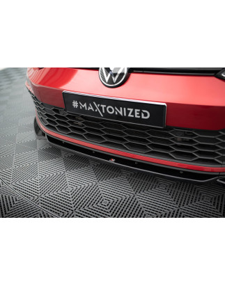 SPLITTER ANTERIORE V.2 + Flaps Volkswagen Golf GTI / GTE / GTD / R-Line Mk8 (Cod. M-VW-GO-8-GTI-FD2G