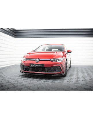 SPLITTER ANTERIORE V.3 + Flaps Volkswagen Golf GTI / GTE / GTD / R-Line Mk8 (Cod. M-VW-GO-8-GTI-FD3G