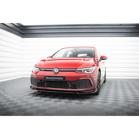 SPLITTER ANTERIORE V.3 + Flaps Volkswagen Golf GTI / GTE / GTD / R-Line Mk8 (Cod. M-VW-GO-8-GTI-FD3G
