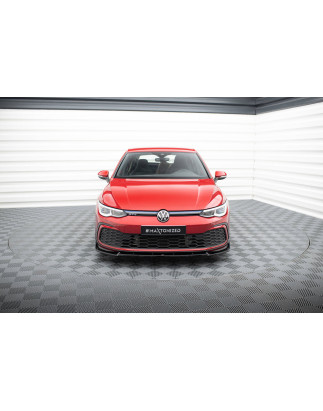 SPLITTER ANTERIORE V.3 + Flaps Volkswagen Golf GTI / GTE / GTD / R-Line Mk8 (Cod. M-VW-GO-8-GTI-FD3G
