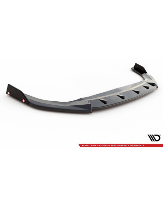 SPLITTER ANTERIORE V.3 + Flaps Volkswagen Golf GTI / GTE / GTD / R-Line Mk8 (Cod. M-VW-GO-8-GTI-FD3G