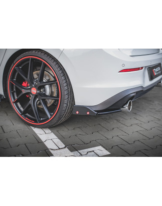 Splitters posteriori laterali V.2 + Flaps Volkswagen Golf GTI / GTE Mk8 (Cod. M-VW-GO-8-GTI-RSD2G+RS