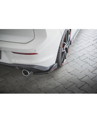 Splitters posteriori laterali V.2 + Flaps Volkswagen Golf GTI / GTE Mk8 (Cod. M-VW-GO-8-GTI-RSD2G+RS