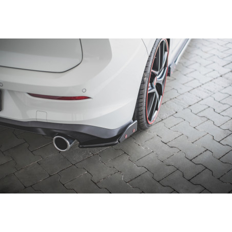 Splitters posteriori laterali V.2 + Flaps Volkswagen Golf GTI / GTE Mk8 (Cod. M-VW-GO-8-GTI-RSD2G+RS