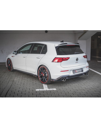 Splitters posteriori laterali V.2 + Flaps Volkswagen Golf GTI / GTE Mk8 (Cod. M-VW-GO-8-GTI-RSD2G+RS