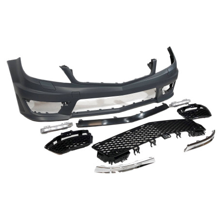 Paraurti Anteriore Mercedes W204 Coupe / 4 Porte 2007-2013 look AMG C63 (Cod. E-TCM0077)