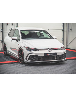 SPLITTER ANTERIORE street pro Volkswagen Golf GTI / GTE / GTD / R-Line Mk8 (Cod. M-VWGO8GTICNC-FD1B)