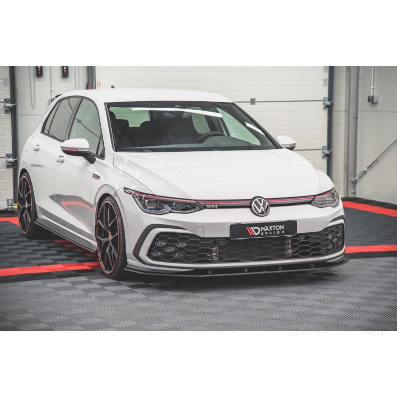 SPLITTER ANTERIORE street pro Volkswagen Golf GTI / GTE / GTD / R-Line Mk8 (Cod. M-VWGO8GTICNC-FD1B)