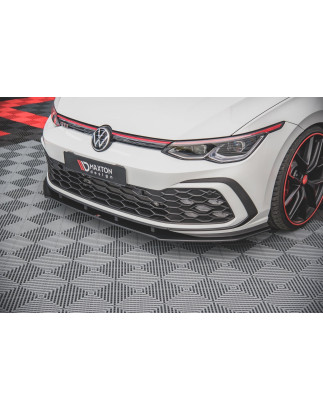 SPLITTER ANTERIORE street pro Volkswagen Golf GTI / GTE / GTD / R-Line Mk8 (Cod. M-VWGO8GTICNC-FD1B)