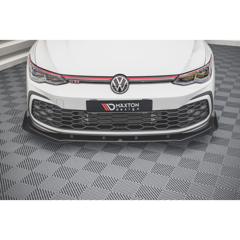 SPLITTER ANTERIORE street pro + Flaps Volkswagen Golf GTI / GTE / GTD / R-Line Mk8 (Cod. M-VWGO8GTIC