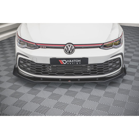 SPLITTER ANTERIORE street pro + Flaps Volkswagen Golf GTI / GTE / GTD / R-Line Mk8 (Cod. M-VWGO8GTIC
