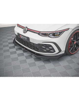 SPLITTER ANTERIORE street pro + Flaps Volkswagen Golf GTI / GTE / GTD / R-Line Mk8 (Cod. M-VWGO8GTIC