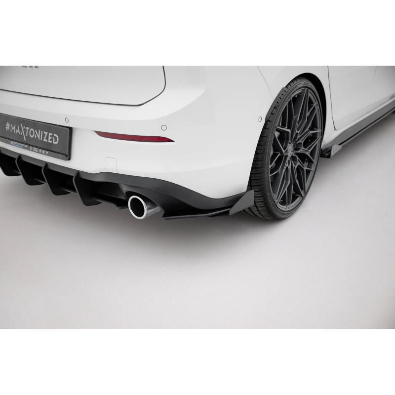 Splitters posteriori laterali Street Pro + Flaps Volkswagen Golf GTI / GTE / R-Line Mk8 (Cod. M-VWGO