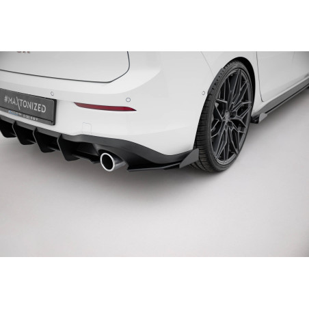 Splitters posteriori laterali Street Pro + Flaps Volkswagen Golf GTI / GTE / R-Line Mk8 (Cod. M-VWGO
