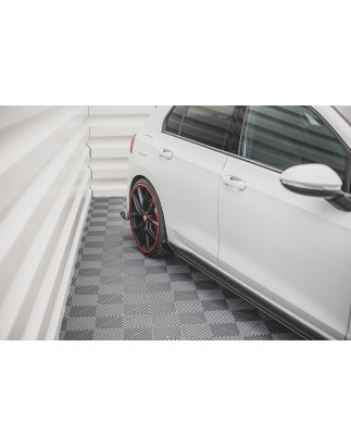 Diffusori minigonne street pro + Flaps Volkswagen Golf GTI / GTE / GTI Clubsport / R-Line Mk8 (Cod. 