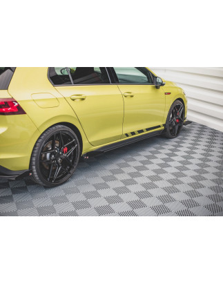 Diffusori minigonne street pro + Flaps Volkswagen Golf GTI / GTE / GTI Clubsport / R-Line Mk8 (Cod. 