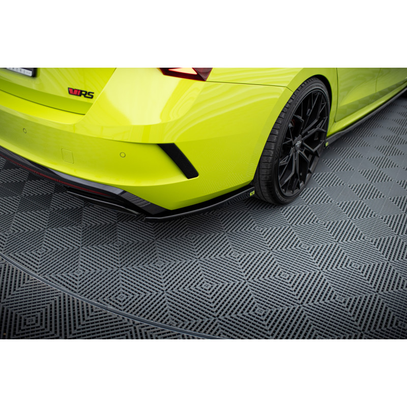 Splitters posteriori laterali V.2 Skoda Octavia RS Combi / Liftback Mk4 / Mk4 Facelift (Cod. M-SK-OC