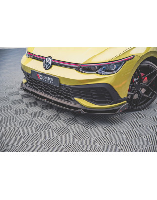 SPLITTER ANTERIORE V.1 + Flaps Volkswagen Golf GTI Clubsport Mk8 (Cod. M-VW-GO-8-GTI-CS-FD1G+FSF)