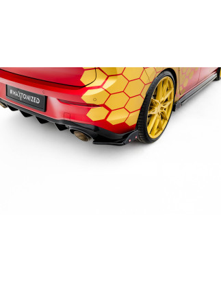 Splitters posteriori laterali V.1 + Flaps Volkswagen Golf GTI Clubsport Mk8 (Cod. M-VW-GO-8-GTI-CS-R