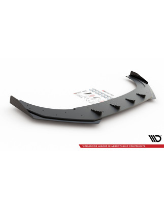 SPLITTER ANTERIORE street pro + Flaps Volkswagen Golf GTI Clubsport Mk8 (Cod. M-VWGO8GTICSCNC-FD1B+F