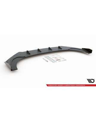 SPLITTER ANTERIORE street pro + Flaps Volkswagen Golf GTI Clubsport Mk8 (Cod. M-VWGO8GTICSCNC-FD1B+F