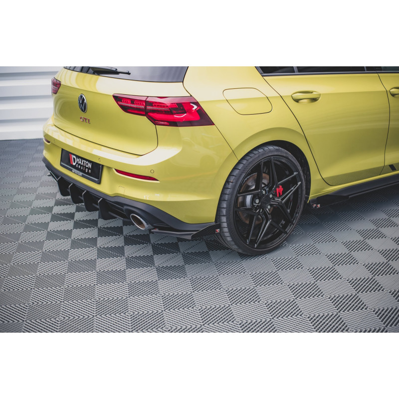 Splitters posteriori laterali Street Pro + Flaps Volkswagen Golf GTI Clubsport Mk8 (Cod. M-VWGO8GTIC