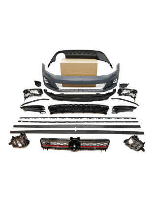 Kit estetico Volkswagen Golf 7 3/5P Look GTI ABS (Cod. E-TCW7051)