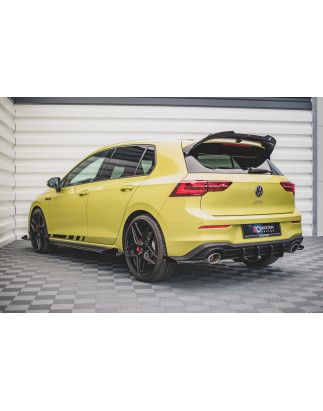 Splitters posteriori laterali Street Pro + Flaps Volkswagen Golf GTI Clubsport Mk8 (Cod. M-VWGO8GTIC