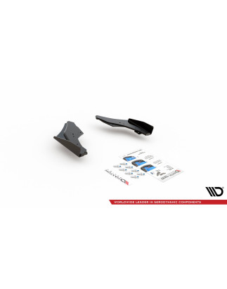 Splitters posteriori laterali Street Pro + Flaps Volkswagen Golf GTI Clubsport Mk8 (Cod. M-VWGO8GTIC