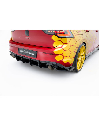 Splitters posteriori laterali Street Pro + Flaps Volkswagen Golf GTI Clubsport Mk8 (Cod. M-VWGO8GTIC