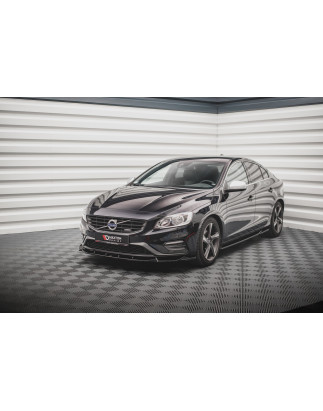 SPLITTER ANTERIORE V.1 Volvo S60 R-Design Mk2 Facelift (Cod. M-VO-S60-2F-RDESIGN-FD1G)