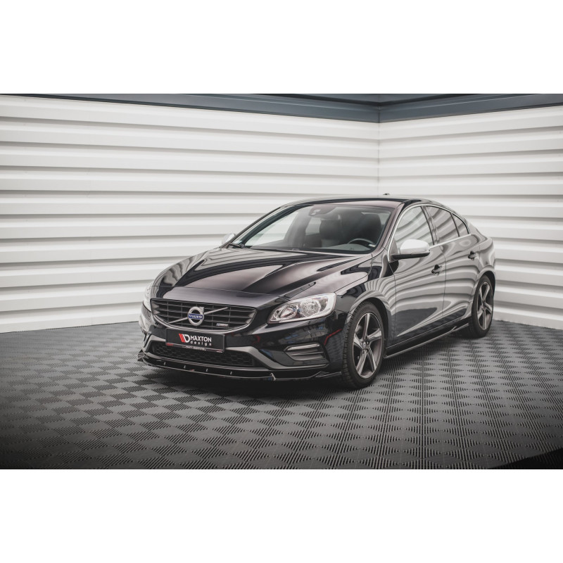 SPLITTER ANTERIORE V.1 Volvo S60 R-Design Mk2 Facelift (Cod. M-VO-S60-2F-RDESIGN-FD1G)