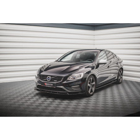 SPLITTER ANTERIORE V.1 Volvo S60 R-Design Mk2 Facelift (Cod. M-VO-S60-2F-RDESIGN-FD1G)