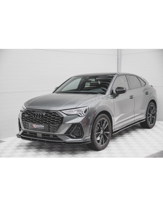 SPLITTER ANTERIORE V.1 Audi Q3 Sportback / SUV S-Line F3 (Cod. M-AU-Q3-2-SLINE-SB-FD1G)