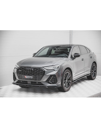 SPLITTER ANTERIORE V.2 Audi Q3 Sportback / SUV S-Line F3 (Cod. M-AU-Q3-2-SLINE-SB-FD2G)