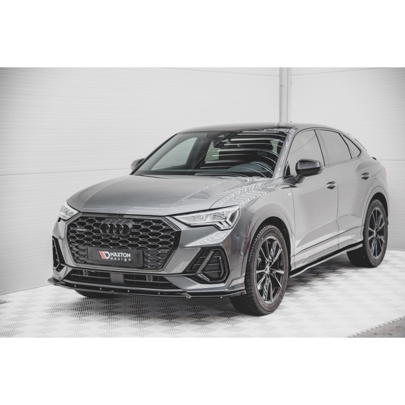 SPLITTER ANTERIORE V.2 Audi Q3 Sportback / SUV S-Line F3 (Cod. M-AU-Q3-2-SLINE-SB-FD2G)
