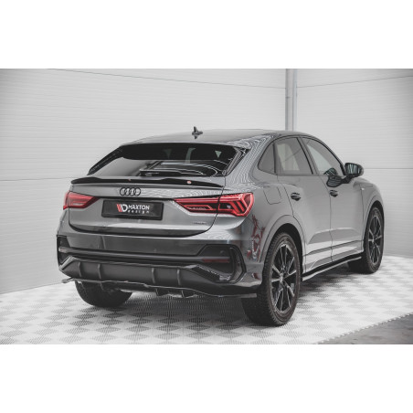 Splitter posteriore (con barre verticali) Audi Q3 Sportback S-Line F3 (Cod. M-AU-Q3-2-SLINE-SB-RD1G+