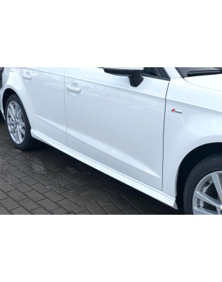 Minigonne laterali Audi A3 8V Sportback 5 porte stile S3 dal 2013 (Cod. C-C-L-CSP0033)