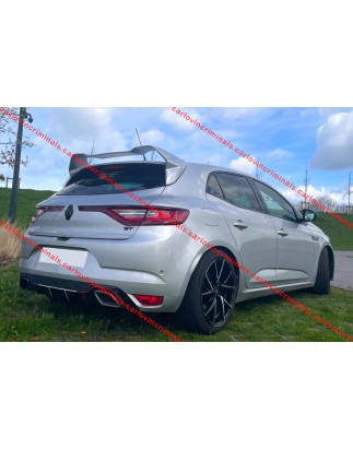 Spoiler posteriore Renault Megane 4 IV stile RS per portellone standard (Cod. C-C-L-CSP0038)
