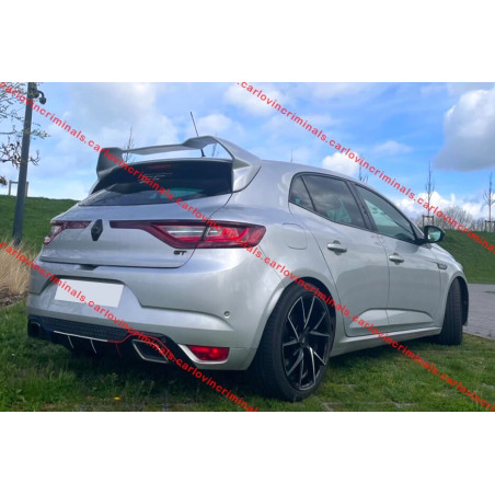 Spoiler posteriore Renault Megane 4 IV stile RS per portellone standard (Cod. C-C-L-CSP0038)