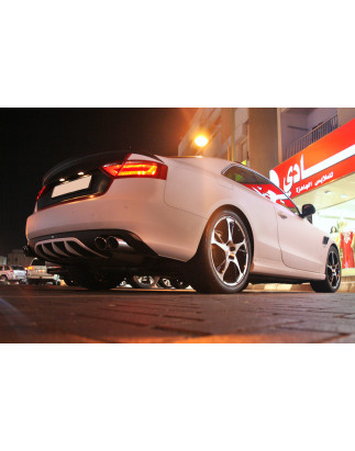Diffusore paraurti Audi A5 Coupé Cabrio / scarico quad (2007-2011) (Cod. C-C-L-CSP0059)