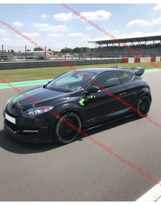 Spoiler posteriore Renault Megane MK3 RS stile Cup - solo versione RS restyling (Cod. C-C-L-CSP0069)